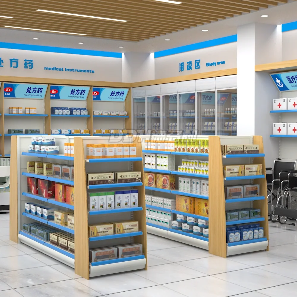 Pharmacy Shelves Gondola Pharmacy Shelf Design Pharmacy Store Shelving ...