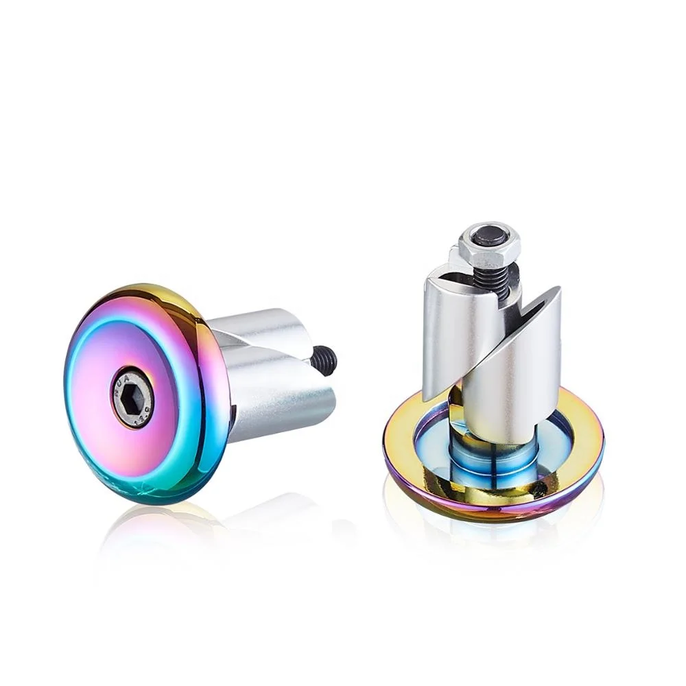 

Neo Chrome ODI Aluminum End Plugs Pro Scooter Bar Ends for Handlebars, Black , red , neo chrome , many colors available