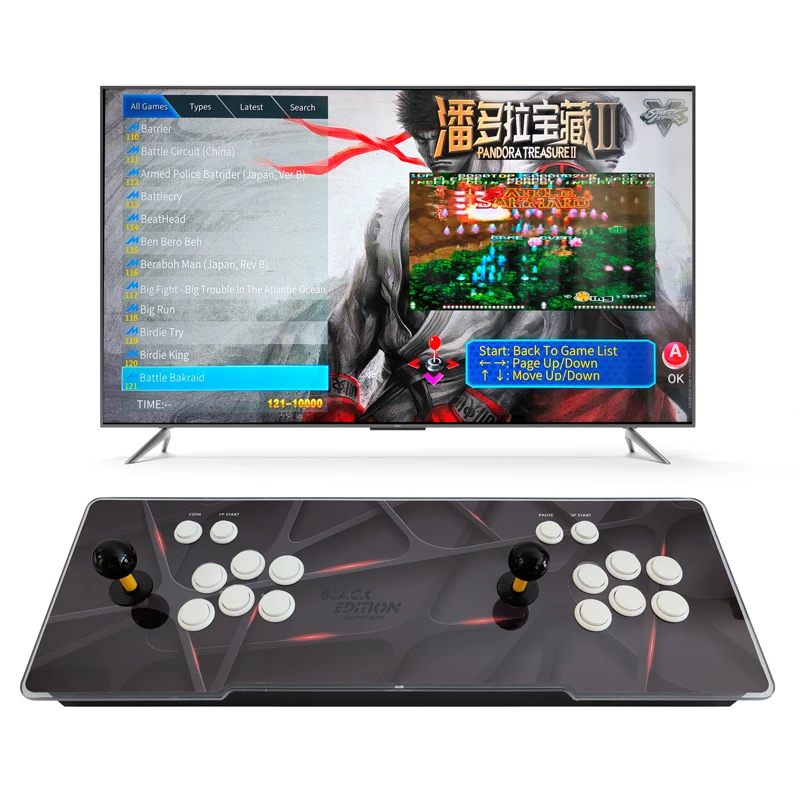 

Full HD 10000 in 1 WiFi Retro Pandora's Arcade Consola Soporte PS3 / PC / TV Pandora Box 3D, As picture