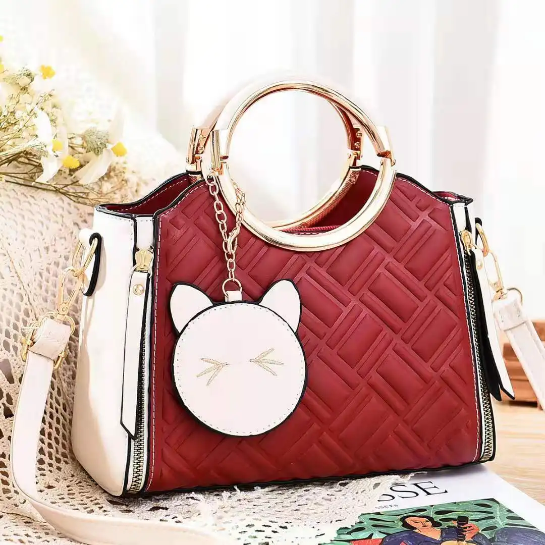 

DL088 24 New fashion designer handbags famous brands ladies embossed shoulder bag wholesale bags, Black,......