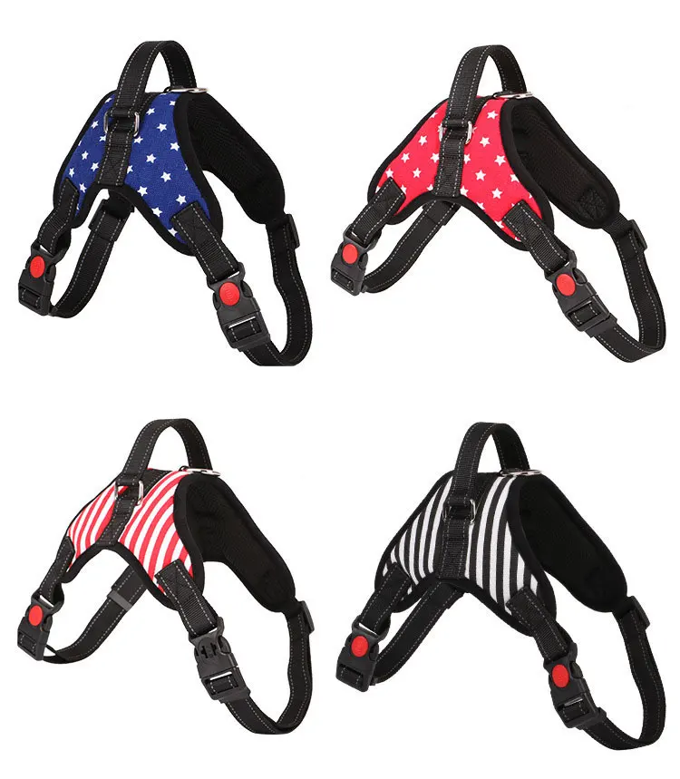 

wholesale pet products adjustable mesh dog harness large dog harness vest