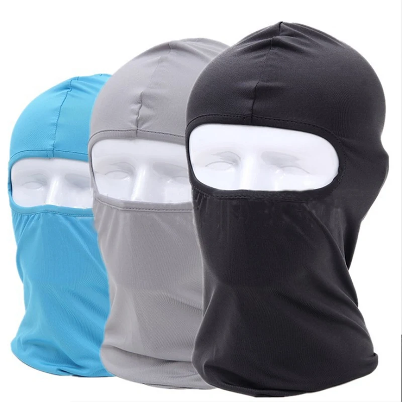 

Hot Selling Lycra Fabric Four Seasons Breathable UV Protect Riding Design Headgear, Picture