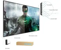 

120 inch 16:9 format UST Short Throw Laser Projector ALR Ambient Light Lenticular 4K home cinema Projection Screen