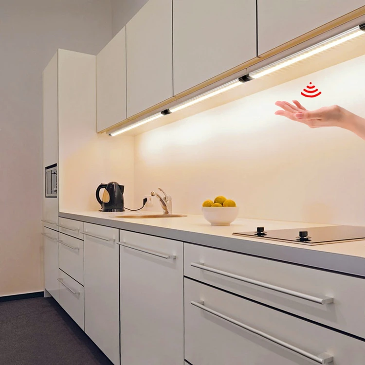 
aluminium profile led strip bar closet wardrobe kitchen under 12V led motion sensor led panel light 