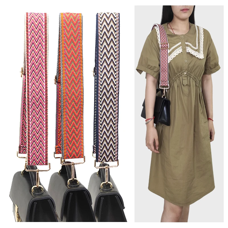 

Meetee B-S1130 Wave-shaped Adjustable Color Wide Shoulder Straps Can Replace Long Webbing Bag Accessories