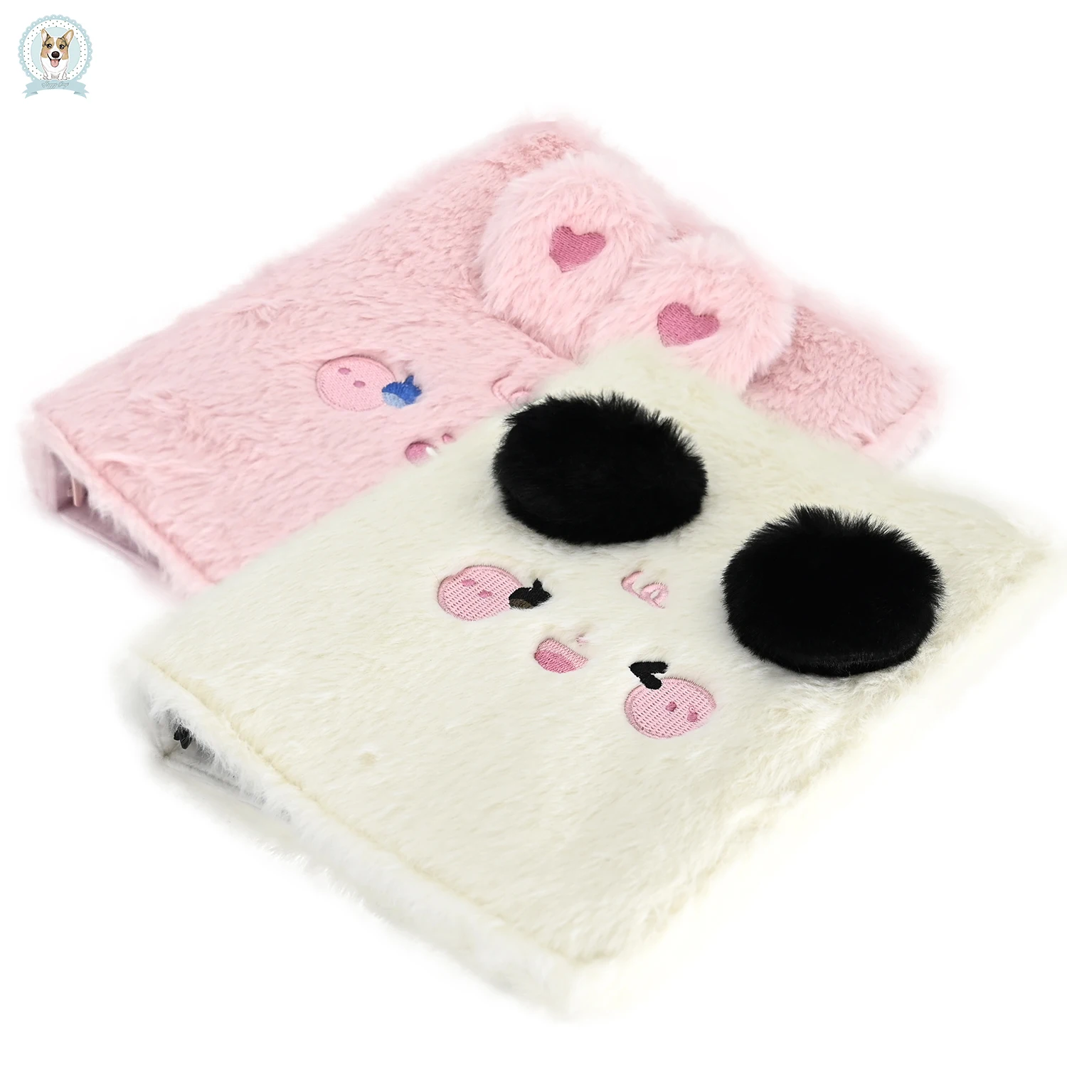 

A5 Plush notebook binder Plush animal Card Booklet Hand Ledger 4 Palace Grid Photo Album