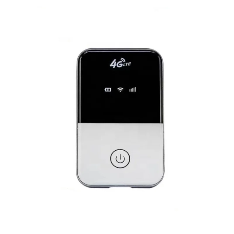 

4G Lte Pocket Wifi Router Car Mobile Wifi Hotspot Wireless Broadband Unlocked Modem Router 4G With Sim Card Slot, White