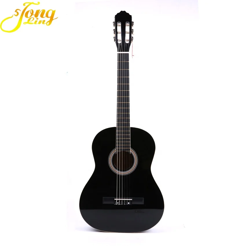 

Wholesale Lindenwood 39 Inch Round Entry-level Classic Guitar, Black