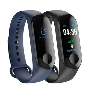 M3 Intelligence Bluetooth Health Wrist Smart Silicone Sport Watch Monitor Smart Bracelet Health Bracelet
