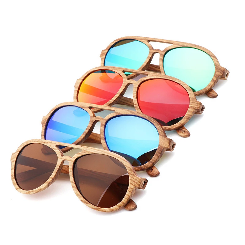 

Wooden Bamboo Frame Classical In Stock China Factory Sales 2021 New Arrival Men Eyewear Polarized Sunglasses