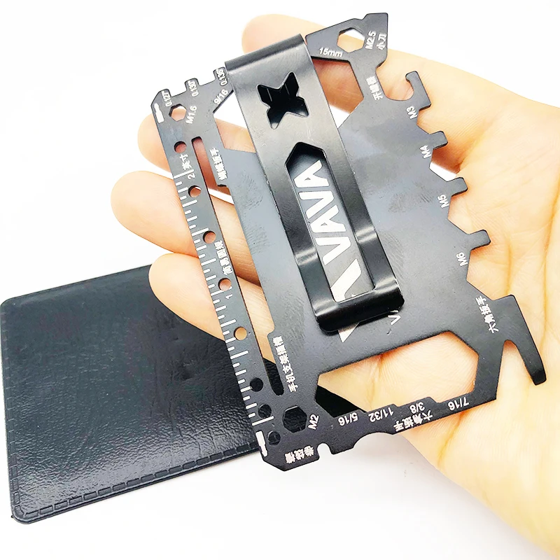 

Custom Outdoor Survival Credit Card Knife Multi Tool Multipurpose Wallet Pocket Tool, Customized color