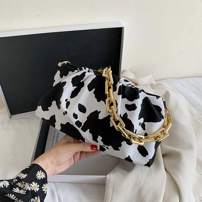 

2021 women leopard pattern small box portable bags fashion chain crossbody bags designer cow and zebra prints mini handbags, Zebra pattern/cow grain