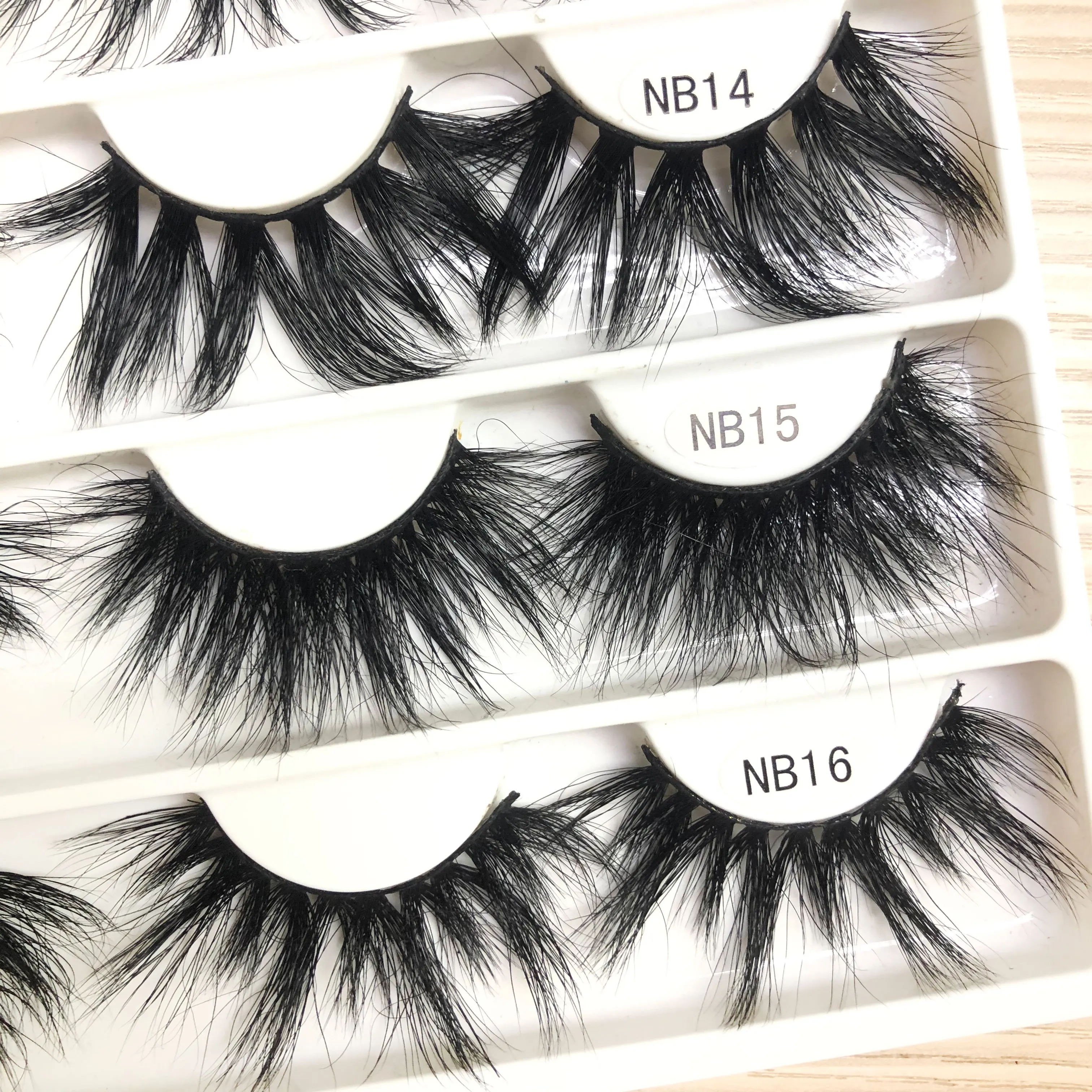 

Wholesale 100% Real 25mm Mink Eyelash Vendor 3D Eyelashes Mink Lashes, Natural black& colorful