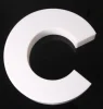 door name letters C porcelain white acrylic bespoke cut capital C