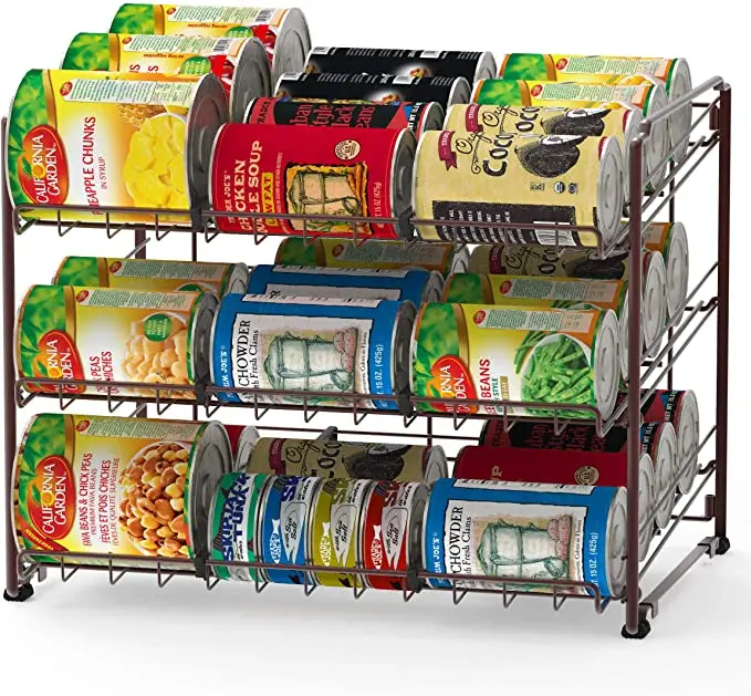 

Simple Houseware Stackable Can Rack Organizer Bronze