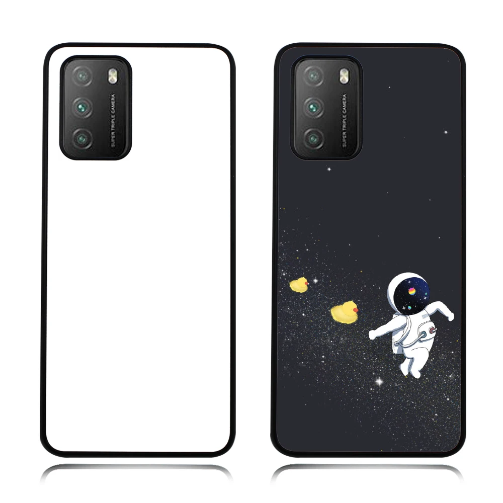 

Custom Sublimation Blank Phone Cases Cover For Xiaomi Poco M3, White/black/clear
