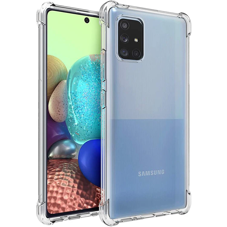 

HOCAYU Rubber TPU soft clear phone Case For Samsung Galaxy A71 A51 Note 20 Ultra Case Fitted Bumper Soft Fundas Para Celulares
