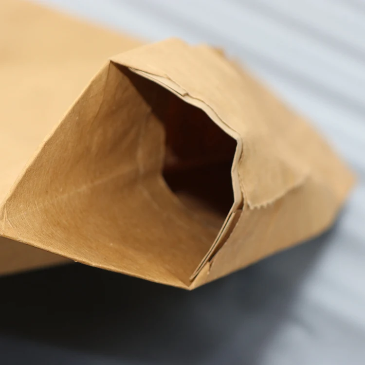 25kg 50kg industrial valve brown packing cement paper bag with kraft paper