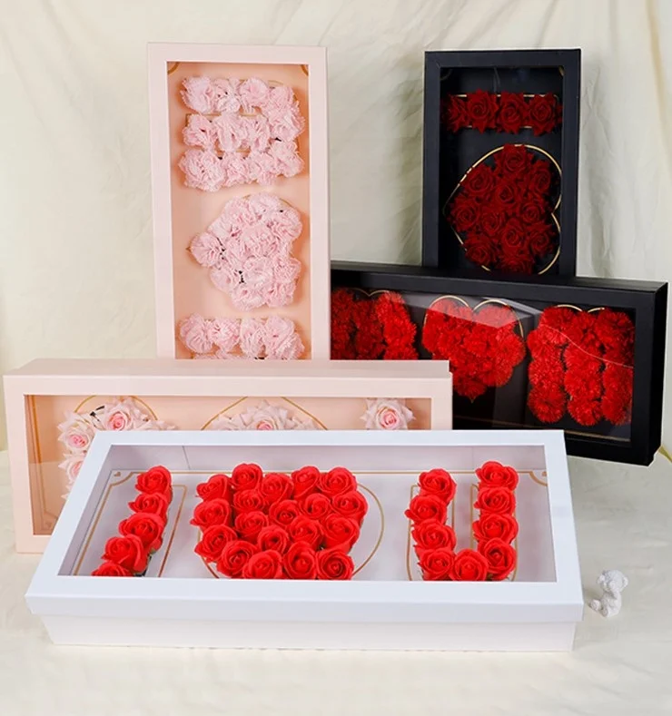 

AYOYO OEM Rose Mother's Day Gift Box Packing Mother's Day Gift Valentine Soap Flower 2024