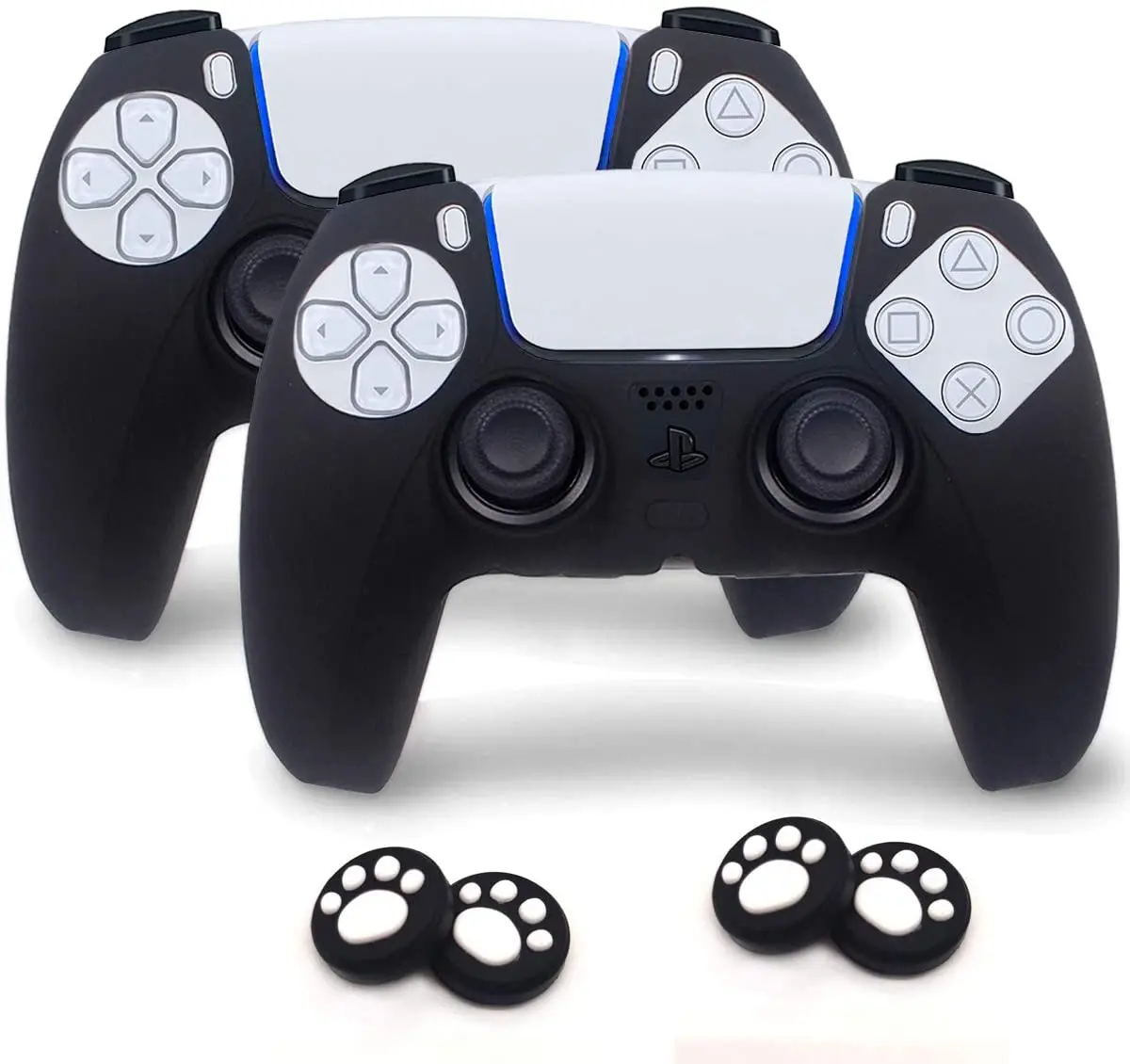 

Hot Sale Soft Case For Ps5 Controller Silicone Rubber Grip Cover Skin Cover