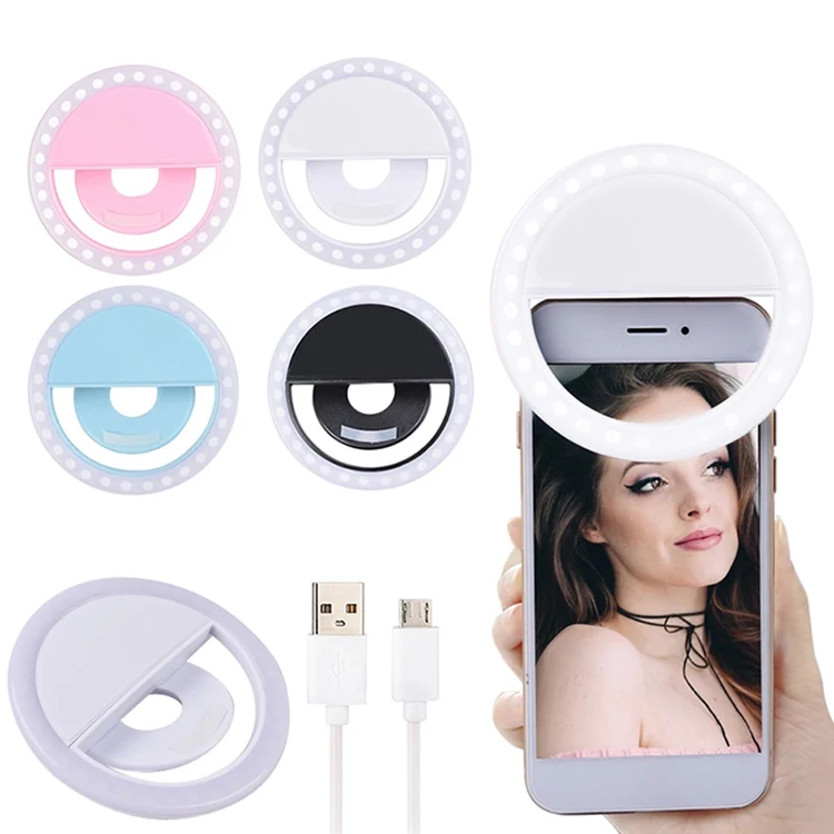 

2021 Popular gift Portable USB phone laptop LED ring light for All Mobile Phones LED Selfie Ring Light