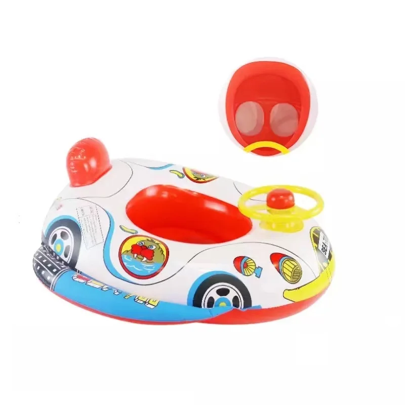 

Child Swimming Ring Baby Swimming Ring Pool Seat Toddler Float Ring Aid Trainer Float Water For Kids Cartoon Designs, Full colour