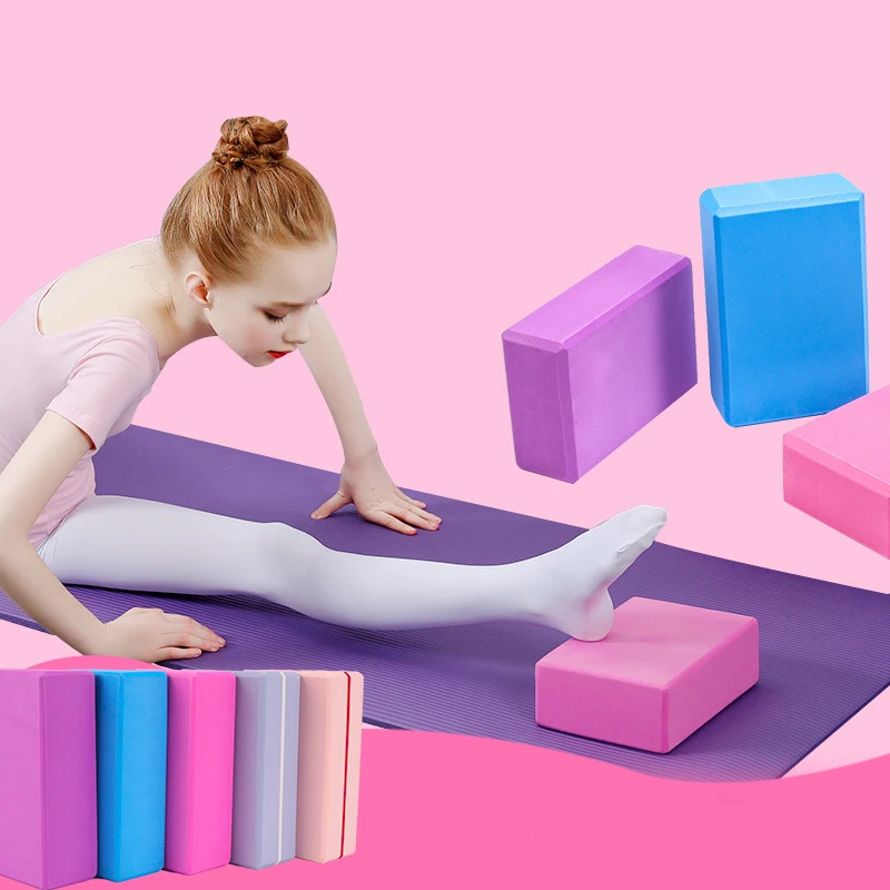 

Gym Fitness hot Home Stretch EVA Yoga Block for Exercise Training Bodybuilding, Pink/green/blue/purple/teal