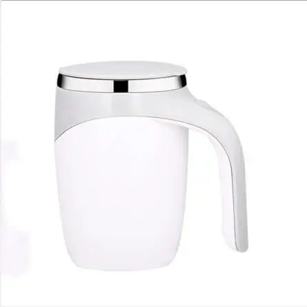 

Self Stirring Cup Automatic Mixing Coffee Mug Stainless Steel Food Grade Self Mixing Cup Self-Stirring Cereamic Coffee Mill, White