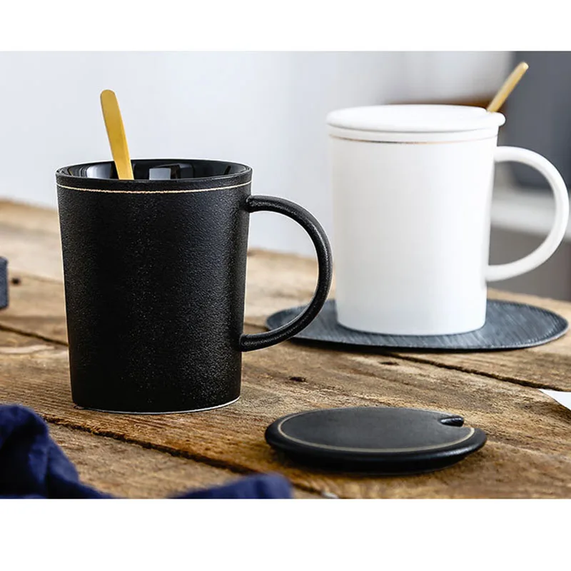

Couple Wedding Gift Creative Luxury Black And White Frosted Cup