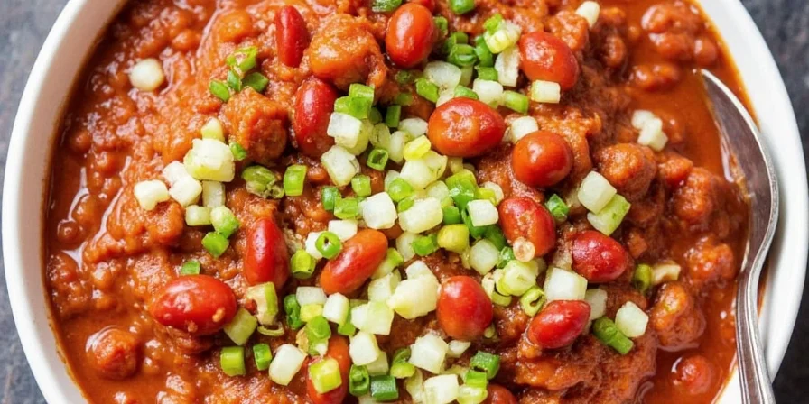Smokey cinnamon beef chili