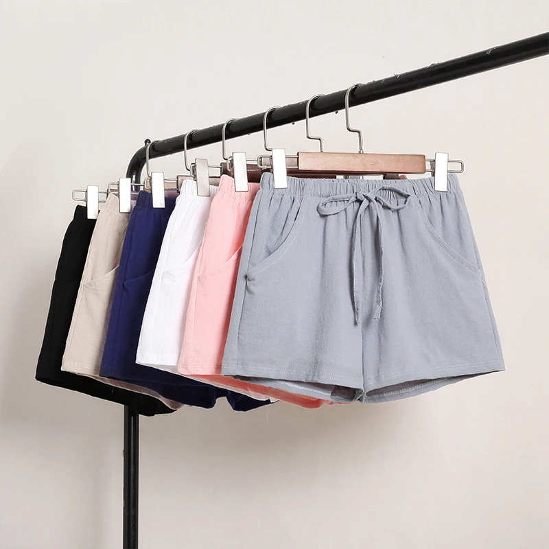 

Summer Women Casual Shorts Elastic Waist Loose Sexy Female Sports Shorts Student Girls Hot Short Pants Feminino  Plus Size, 6 colors