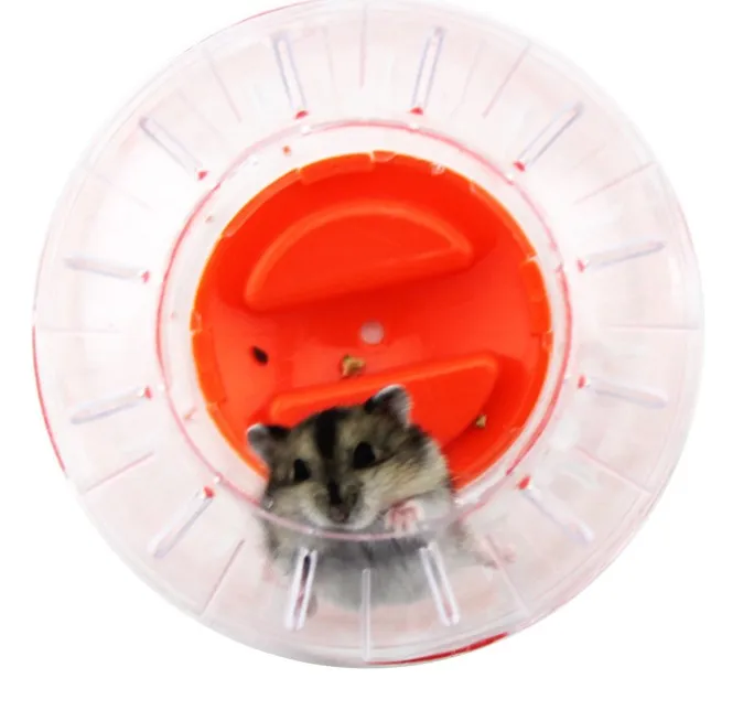 

C&C Plastic Pet Rodent Mice Jogging running Ball Toy Hamster Gerbil Rat Exercise Balls Play Toys, Orange, black total 7 colors