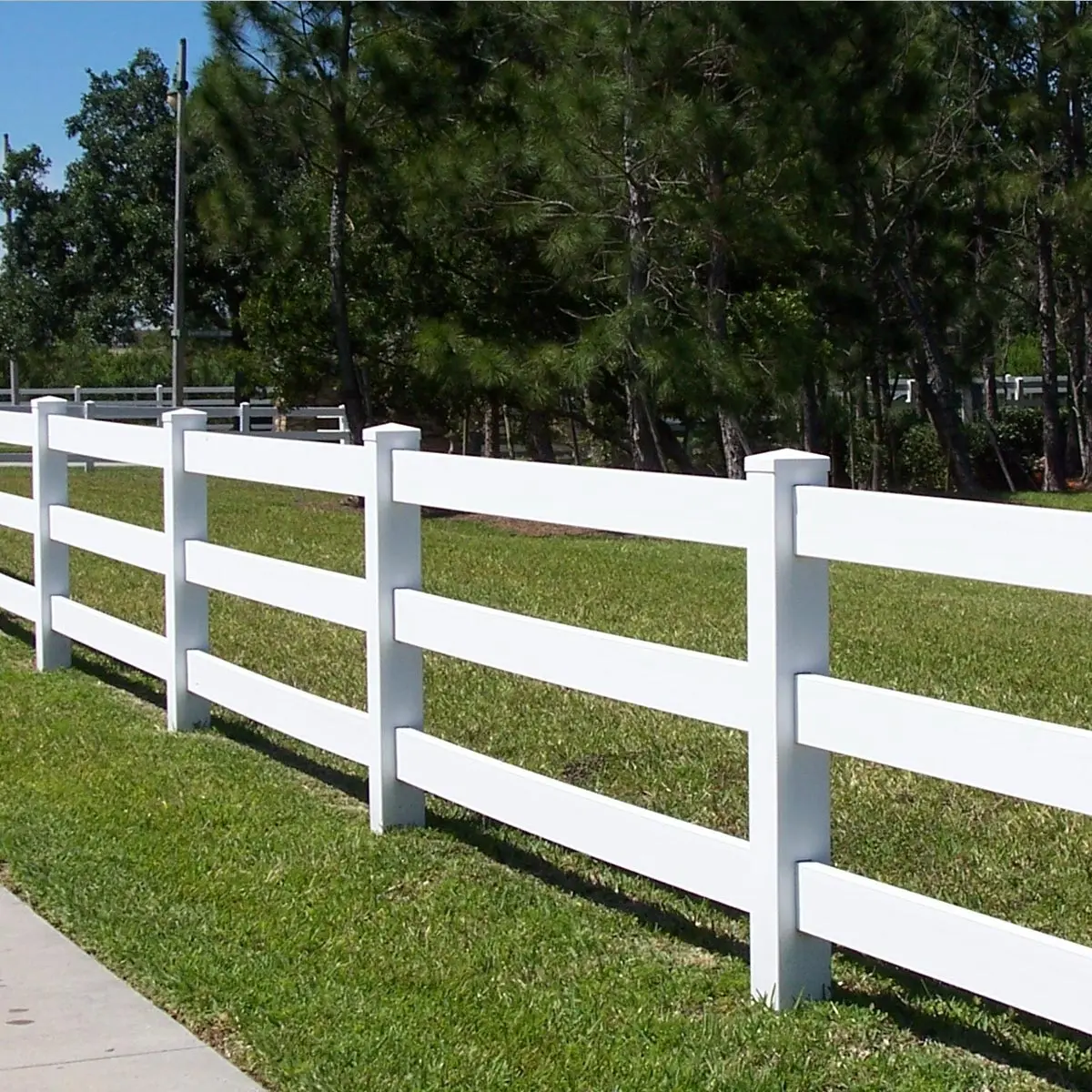 

PVC Top Quality Farm Wholesale Removable Pipe Picket Slat Yard Popular Outdoor Horse Fence