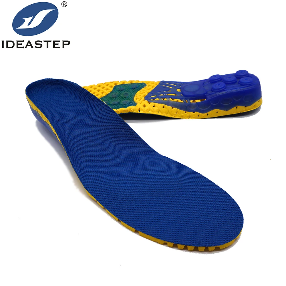

Ideastep EVA Sport Insoles Flexible TPU Arch Support Shock Absorption Breathable Best Foot Orthotic Shoe Inserts, Blue