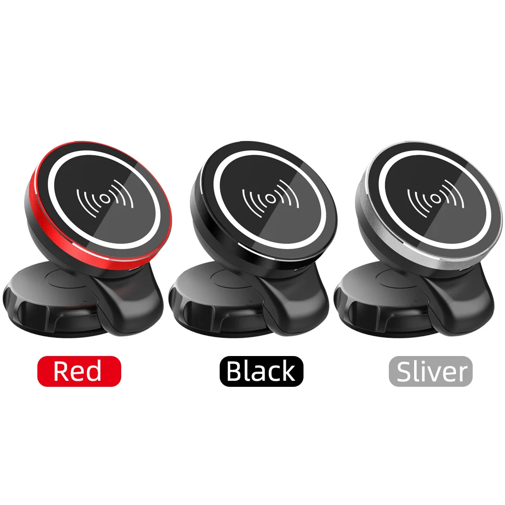 

Induction Fast Charge 15W Wireless Qi Car Charger Stand Magnetic Mobile Cellphone For iPhone 12