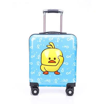 

2023custom logo kids adults women 3D cartoon 18inch travelling trolley suitcase universal wheel airport travel suitcases luggage