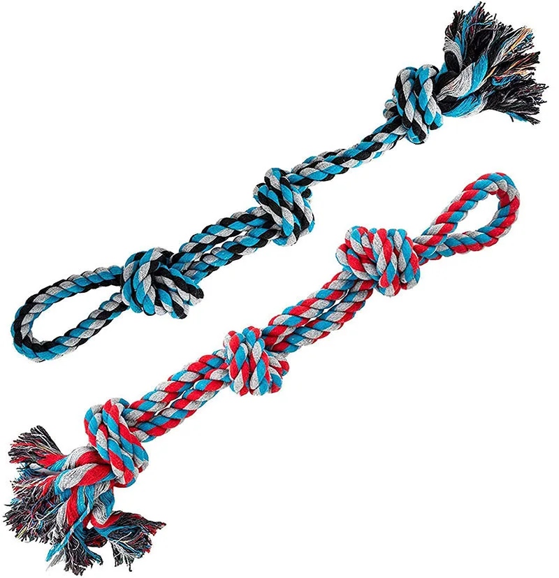 

Low Price Durable Pet Toy Set Indestructible Soft Cotton Chewing Ropes Dog Chew Toy Kit for Large Dogs