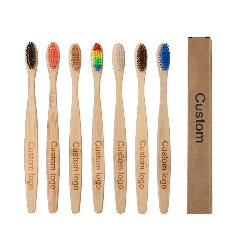 

Organic Bamboo Toothbrush Case Black Bamboo Travel Toothbrush Biodegradable Bamboo Toothbrush Set Custom, White, green,gray, brown, black, eco.