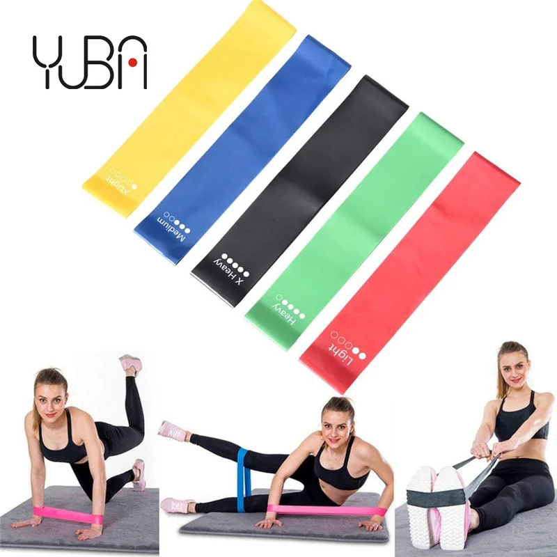 

Custom Printed Logo Workout Booty Loop Band Mini Bands for women working out, Green/blue/yellow/red/black