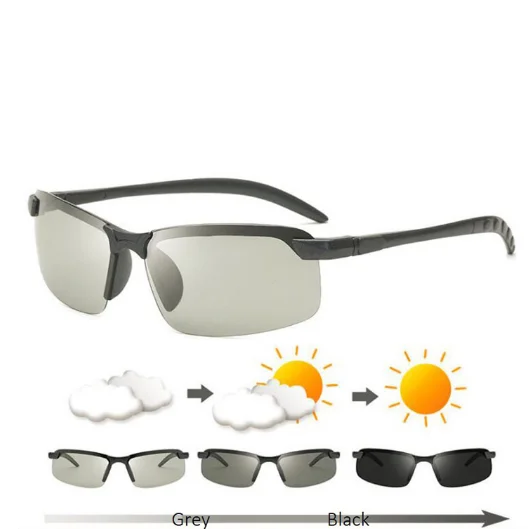

Photochromic Polarized Sunglasses Men Chameleon Glasses Male Change Color Sun Glasses Day Night Vision Driving Eyewear uv400, Picture
