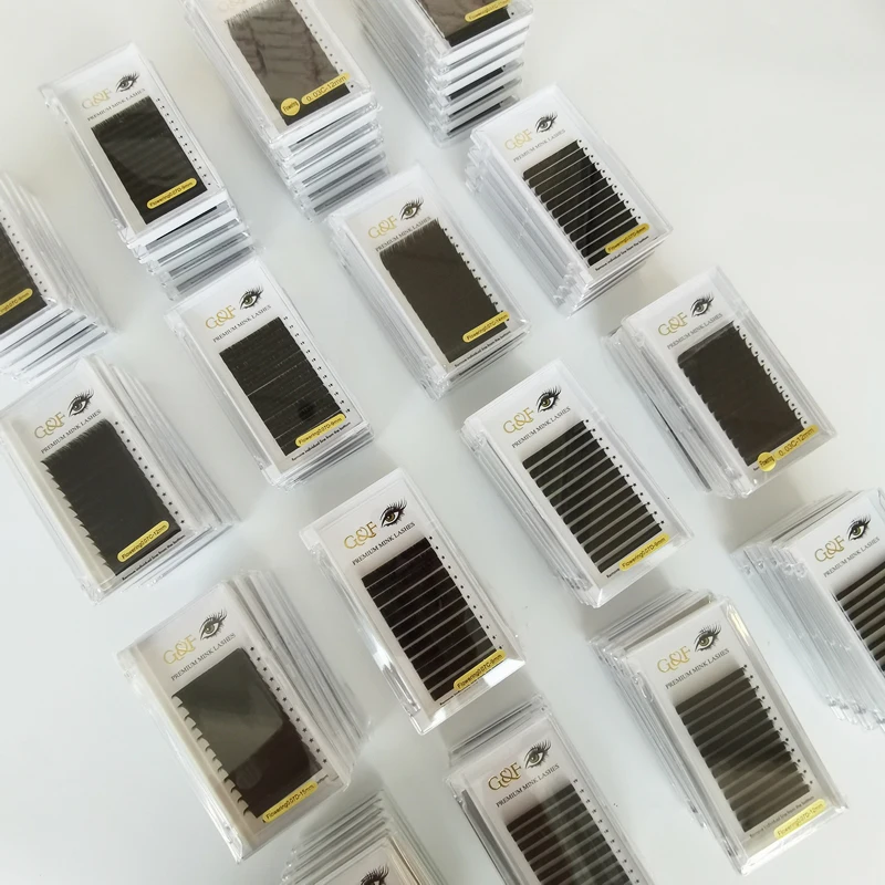 

Private easy fan lashes extensions easy fan ellipse flat eyelash, Black