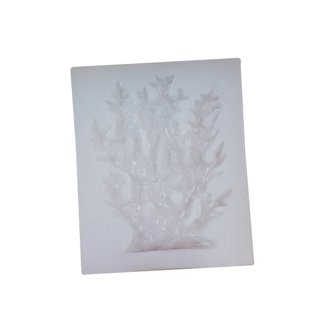 

Sea grass coral rockery cake mold silicone fondant mold for chocolate mould, White