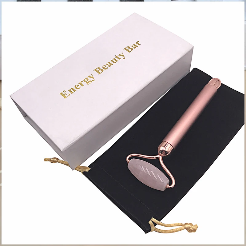 

Electric Massager Rose Quartz Vibrating Jade Massage Roller