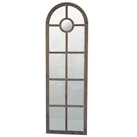 

Mayco Window Design Decorative White Arch Wall Mirror