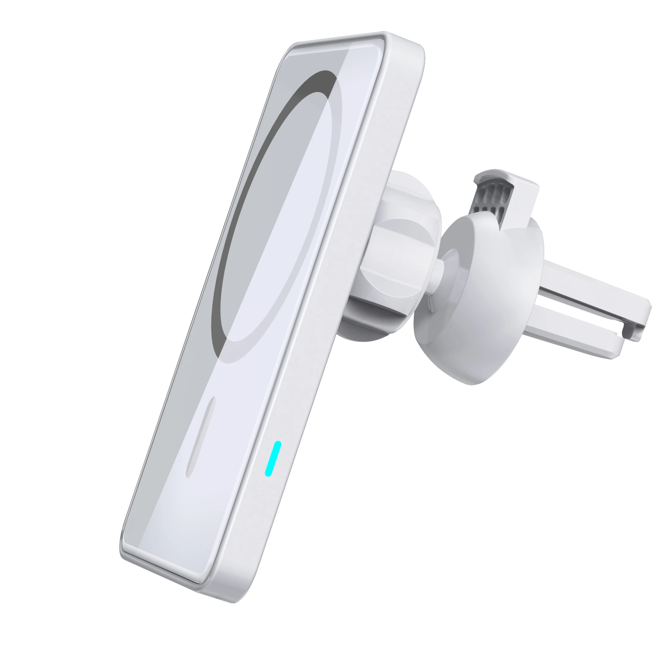 

2021 New 15W Induction Qi Wireless Magnetic Attachment Fast Charge Dashboard Air Mount Wireless Car Charger for iPhone