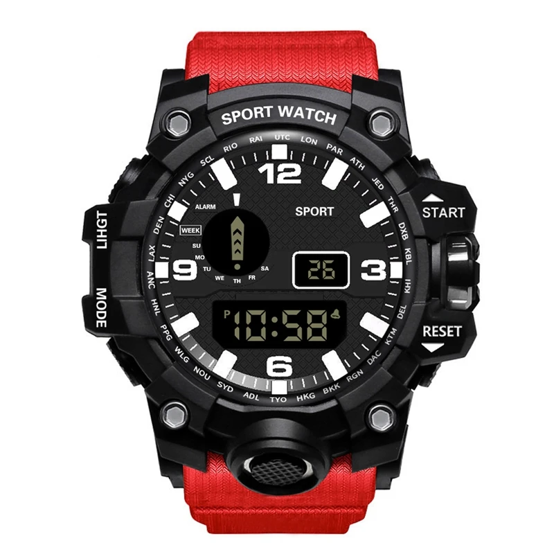 

Men's Sports Digital Watches HONHX Male Electronic Wrist Watches Top Brand Waterproof LED Chrono Alarm Clock Relogio Masculino