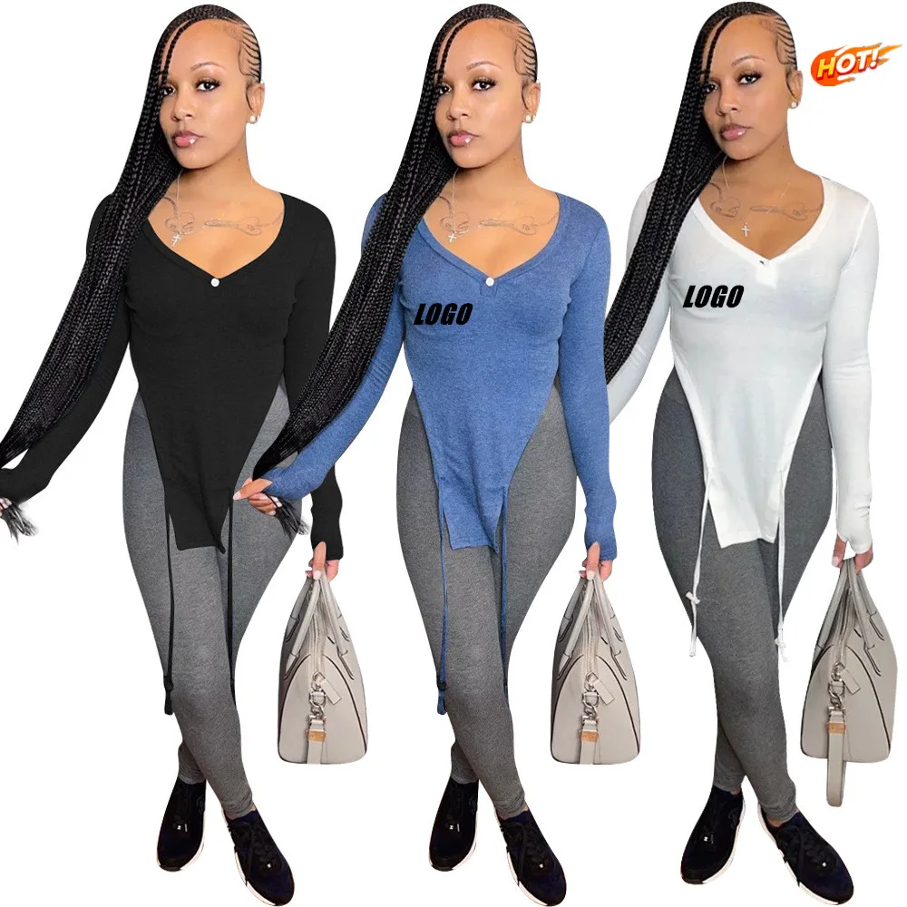 

2022 Knitting Blouse Women Long Sleeve V Neck Ruched Causal Clothes Streetwear Shirts Crop Tops, 3 colors