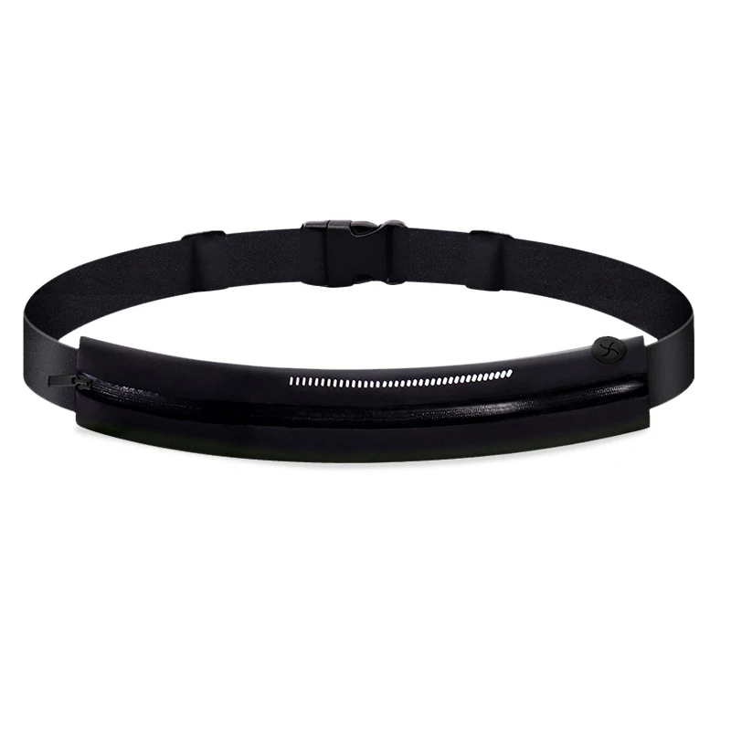 

New Waterproof Belt Bag Outdoor Sports double pocket running with zipper