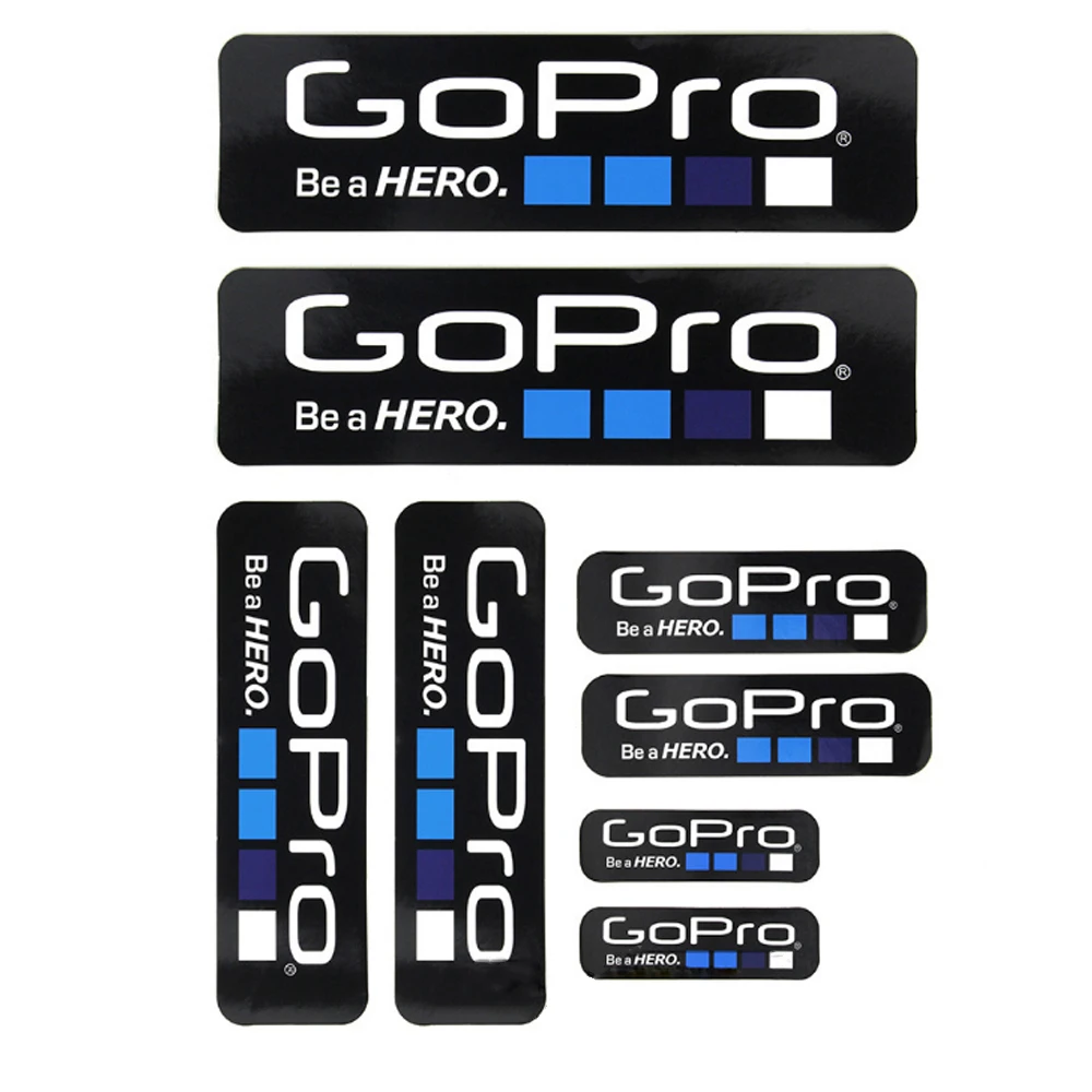 

Customized Size Fashional 8 Pcs Cool Icon Sticker Graphic for Go Pro Heros 9 Black Accessories