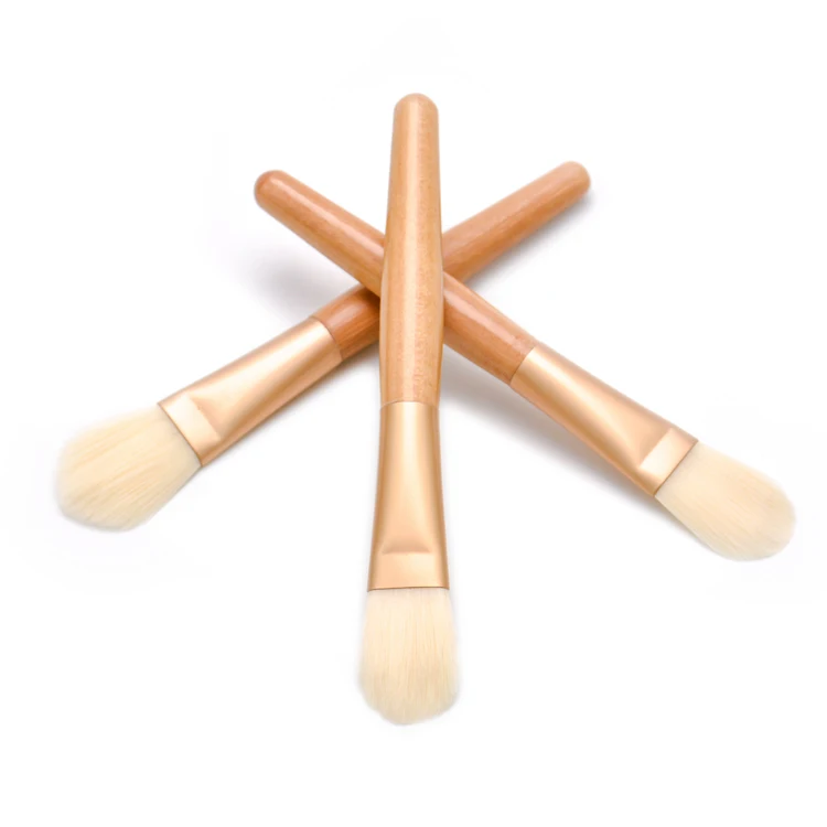 

Halal Vegan Makeup Brushes Foundation Powder Brush Private Label Logo Synthetic Single Kabuki Flat Top Liquid Foundation Brush